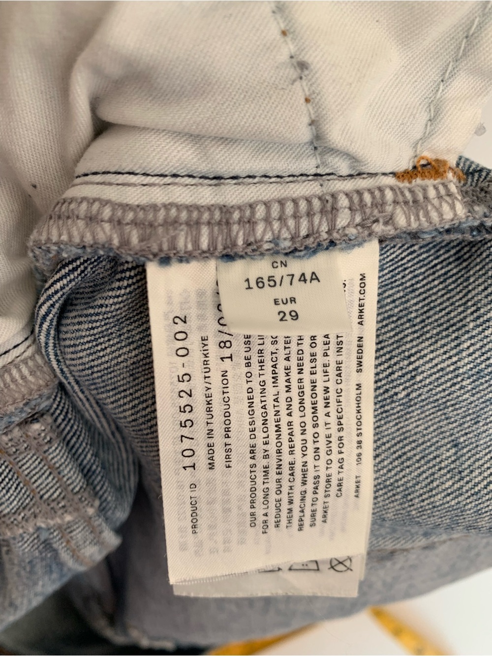 Arket denim short women’s size 29 Classic High-Rise Blue Denim Shorts - Picture 7 of 11